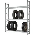 Global Equipment Truck Tire Rack 3 Tier Starter 60"W x 24"D x 120"H 795815